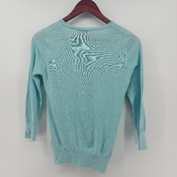 Charlotte Palm Tree Seqined Cotton Cardigan - Picture 5 of 10